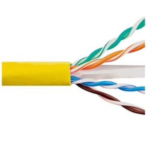 ICC ICCABP6EYL Cat 6E 600 UTP Solid Cable 23G 4P CMP 1 000 FT Yellow