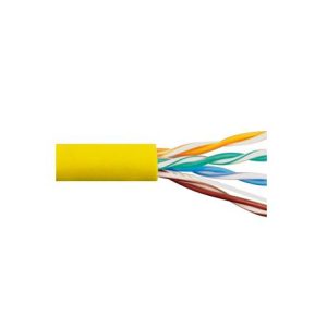 ICC ICCABR6VYL Cat 6 500 UTP Solid Cable 23G 4P CMR 1 000 FT Yellow