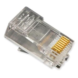 ICC ICMP8P8SRD PLUG, 8P8C, OVAL ENTRY, SOLID, 100PK