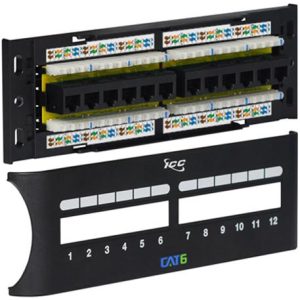 ICC ICMPP12F6E PATCH PANEL, CAT 6 FRONT, 12 PORT