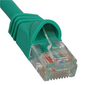 ICC ICPCSJ01GN PATCH CORD, CAT 5e, MOLDED BOOT, 1FT GN