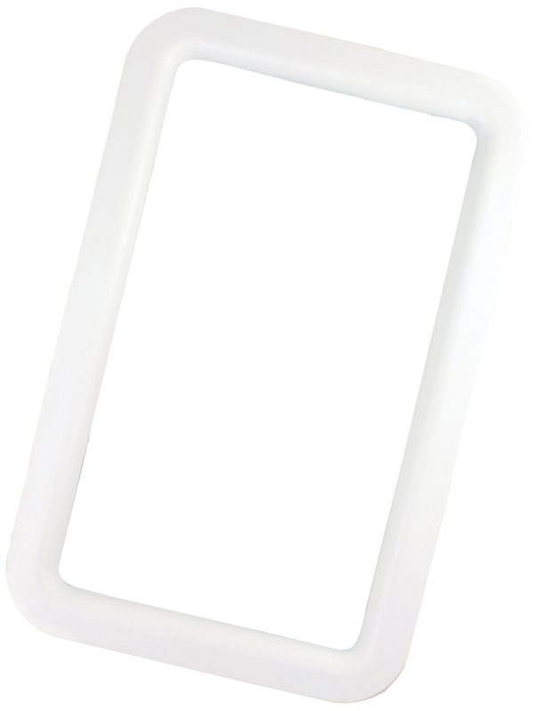JR PRODUCTS 11011 White RV Deluxe Entry Door Window Frame