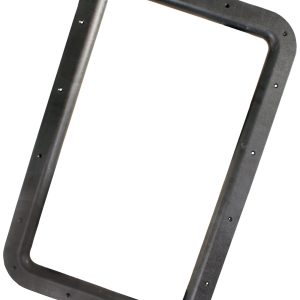 JR PRODUCTS 11021 Black RV Deluxe Entry Door Window Frame