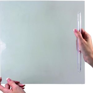JR PRODUCTS 11195 Flat Screen Door Slider Clear, 12 Inch