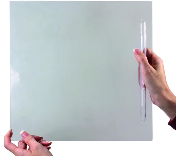 JR PRODUCTS 11195 Flat Screen Door Slider Clear, 12 Inch