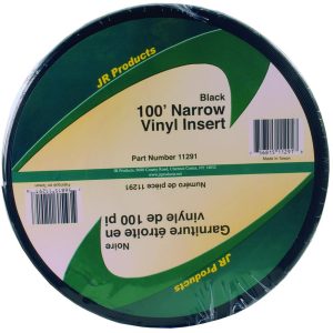 JR PRODUCTS 11291 Black 100 foot Narrow Vinyl Insert