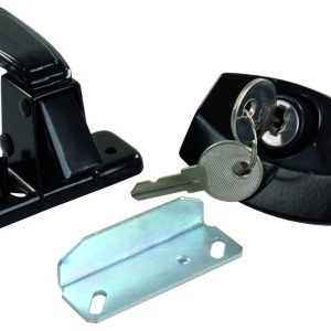 JR PRODUCTS 11675 Black Locking Camper Door Latch