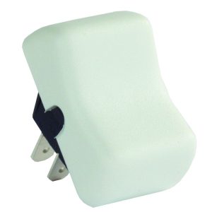 JR PRODUCTS 12035 White SPST On-Off Switch