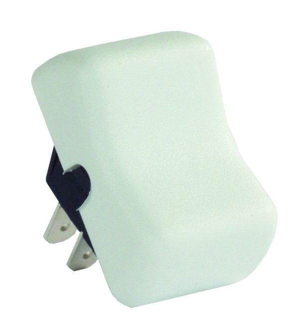JR PRODUCTS 12035 White SPST On-Off Switch