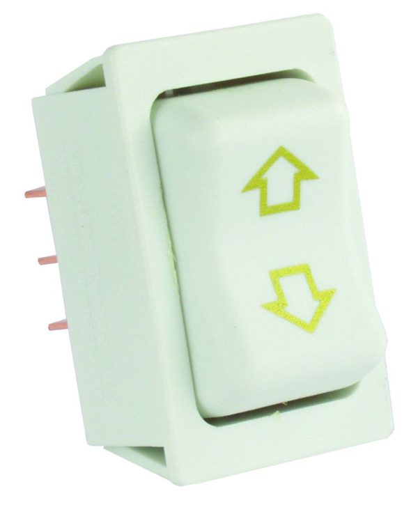 JR PRODUCTS 12095 White Replacement Slide-Out High Current Motor Switch