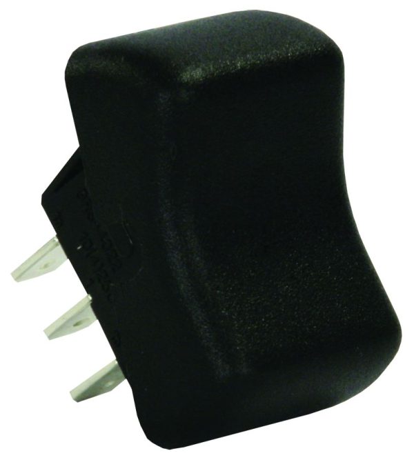 JR PRODUCTS 12265 Black SPDT Momentary-On/Off/Momentary-On Switch