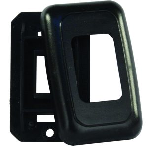 JR PRODUCTS 12305 Black Single Switch Base and Face Plate