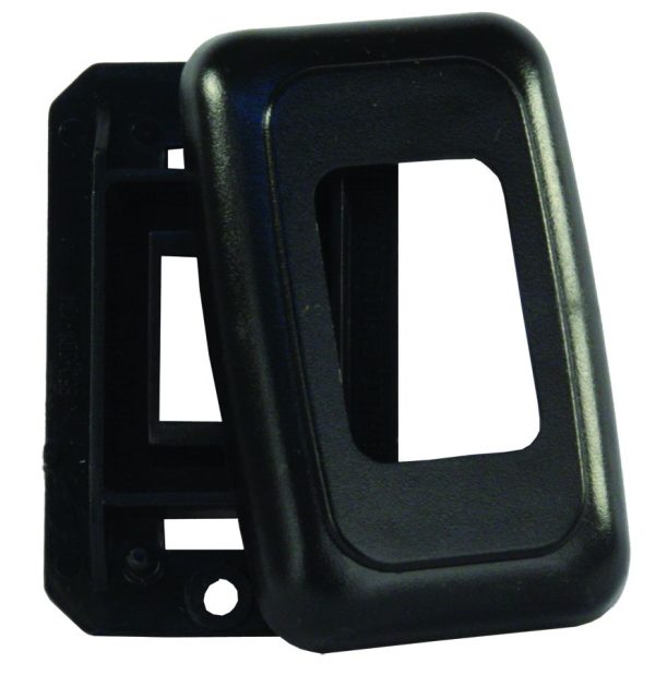 JR PRODUCTS 12305 Black Single Switch Base and Face Plate