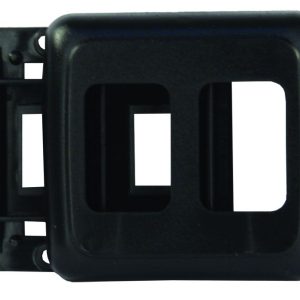 JR PRODUCTS 12315 Black Double Switch Base and Face Plate
