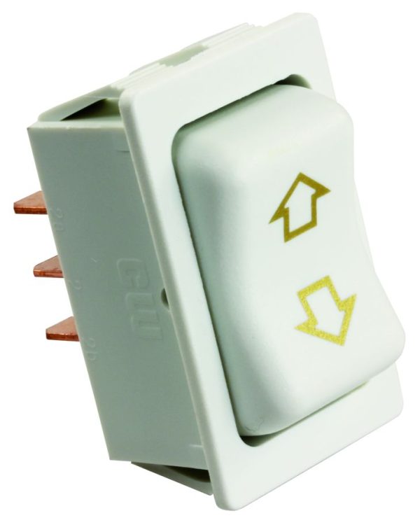 JR PRODUCTS 12385 White 4-Pin Slide-Out Switch