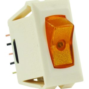 JR PRODUCTS 12575 Amber/Ivory SPST Illuminated On/Off Switch