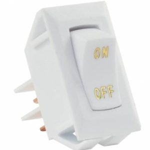 JR PRODUCTS 125815 White/Gold 12V On/Off Switch (Pack of 5)