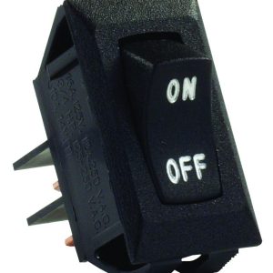 JR PRODUCTS 12595 Black SPST Labeled On/Off Switch