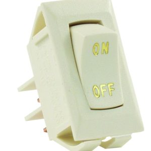 JR PRODUCTS 12615 Ivory SPST Labeled On/Off Switch
