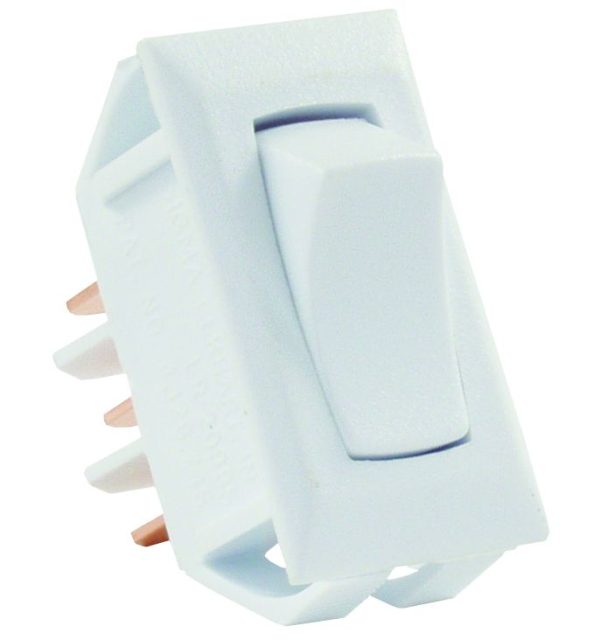 JR PRODUCTS 12635 White SPDT On/On Switch