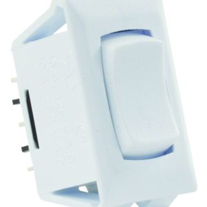 JR PRODUCTS 12695 White SPDT Mom-On/Off/Mom-On Switch