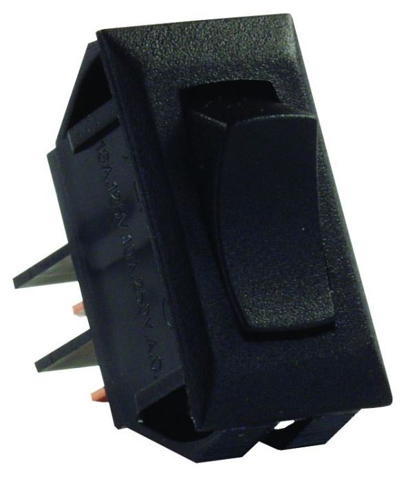 JR PRODUCTS 12705 Black SPST Mom-On/Off Switch