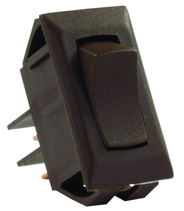 JR PRODUCTS 12715 Brown SPST Mom-On/Off Switch