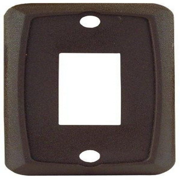 JR PRODUCTS 12865 Brown Single Switch Face Plate