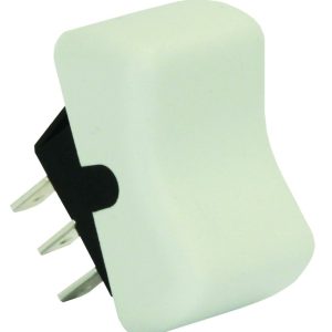 JR PRODUCTS 13075 White SPDT On/On Switch