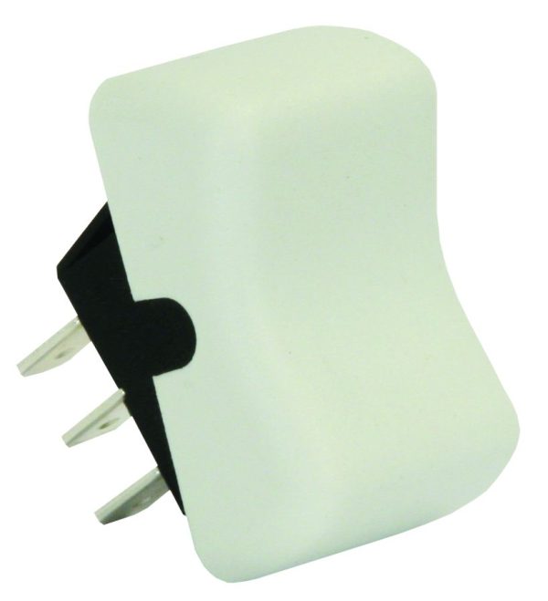 JR PRODUCTS 13075 White SPDT On/On Switch