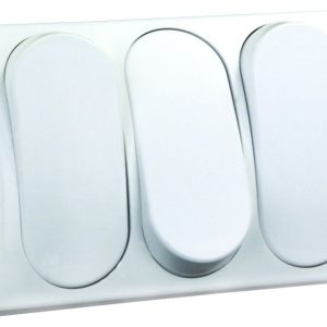 JR PRODUCTS 13595 Modular On/Off Switch - Triple, White
