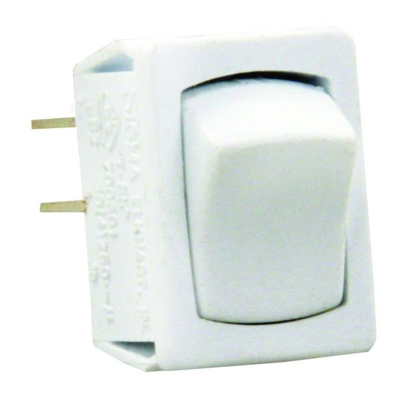 JR PRODUCTS 13645 White SPST Mini On/Off Switch