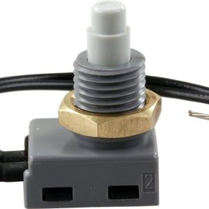 JR PRODUCTS 13985 12V Push Button On/Off Switch (Quantity 6)