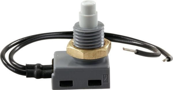 JR PRODUCTS 13985 12V Push Button On/Off Switch (Quantity 6)