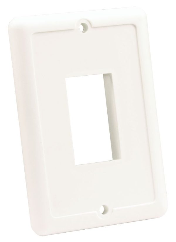 JR PRODUCTS 14035 White Single Switch Plate