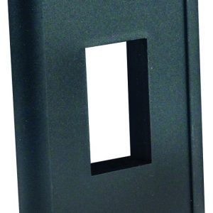 JR PRODUCTS 14045 Black Single Switch Plate