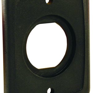 JR PRODUCTS 15155 12V/USB Mounting Plate - Single Port,Black (6)