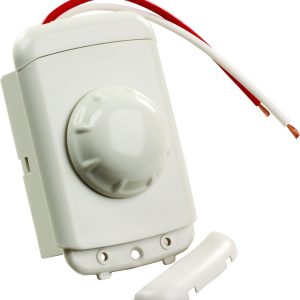 JR PRODUCTS 15235 White Rotary Dimmer Switch