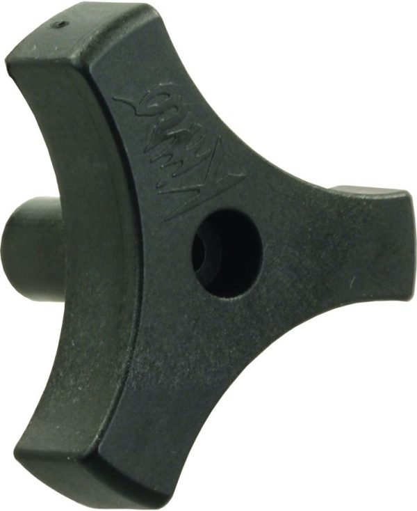 JR PRODUCTS 20175 Tri-Lug Window Knob - 9/16 INCH, Black
