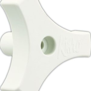 JR PRODUCTS 20185 Tri-Lug Window Knob - 13/16 INCH, White