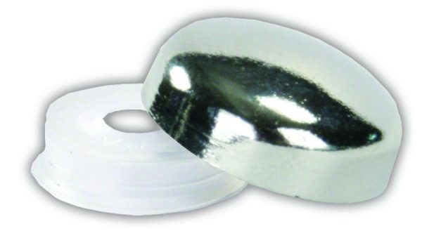 JR PRODUCTS 20405 Screw Covers, 4 - Chrome