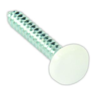JR PRODUCTS 20415 Kappet Screws with Covers, 4 - White