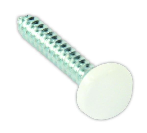 JR PRODUCTS 20415 Kappet Screws with Covers, 4 - White
