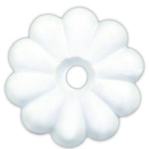 JR PRODUCTS 20455 Plastic Rosette, 4 - White