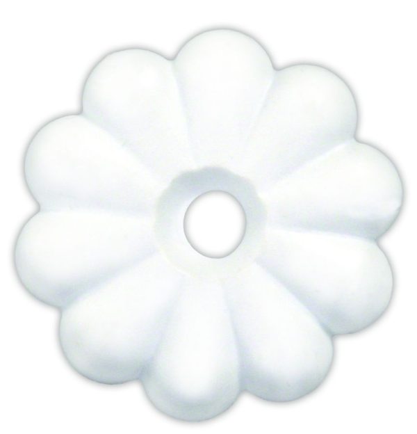 JR PRODUCTS 20455 Plastic Rosette, 4 - White