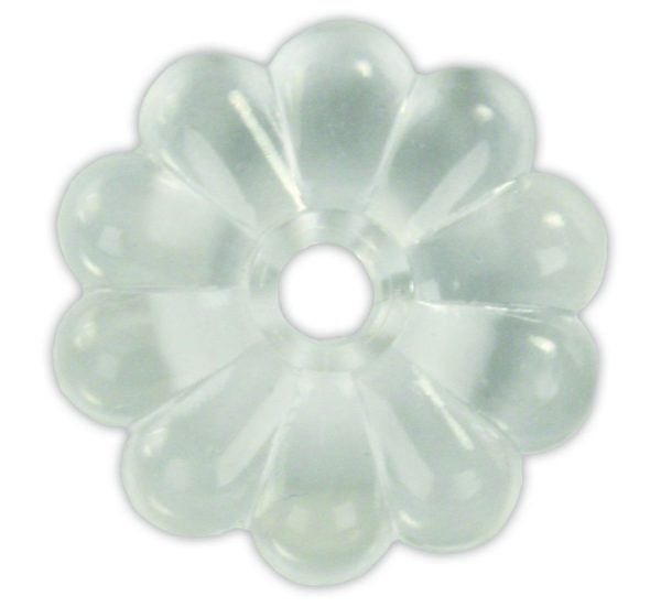 JR PRODUCTS 20465 Plastic Rosette, 4 - Clear