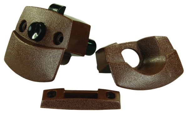 JR PRODUCTS 20505 Sliding Door Privacy Latch - Brown
