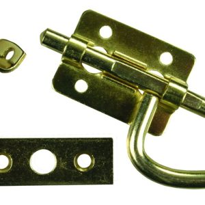 JR PRODUCTS 20645 Universal Bolt Latch - Brass