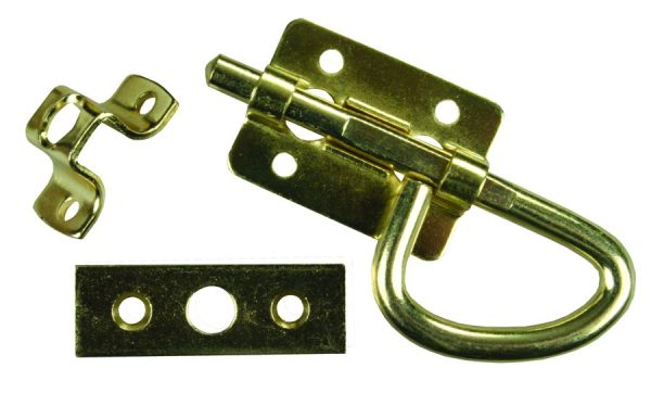 JR PRODUCTS 20645 Universal Bolt Latch - Brass