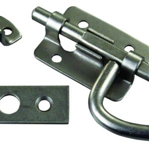 JR PRODUCTS 20655 Universal Bolt Latch - Nickel,Silver